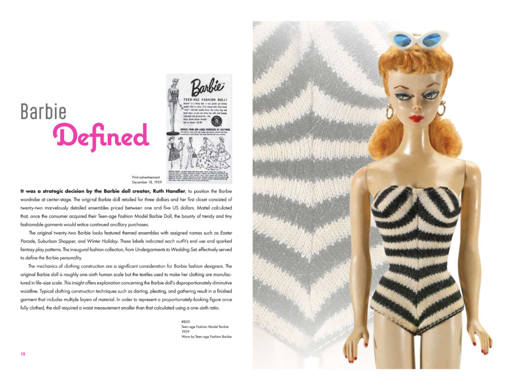 Teen-age Fashion Model Barbie, 1959 from Karan Feder's Barbie Takes the Catwalk book/Photo: Courtesy Karan Feder